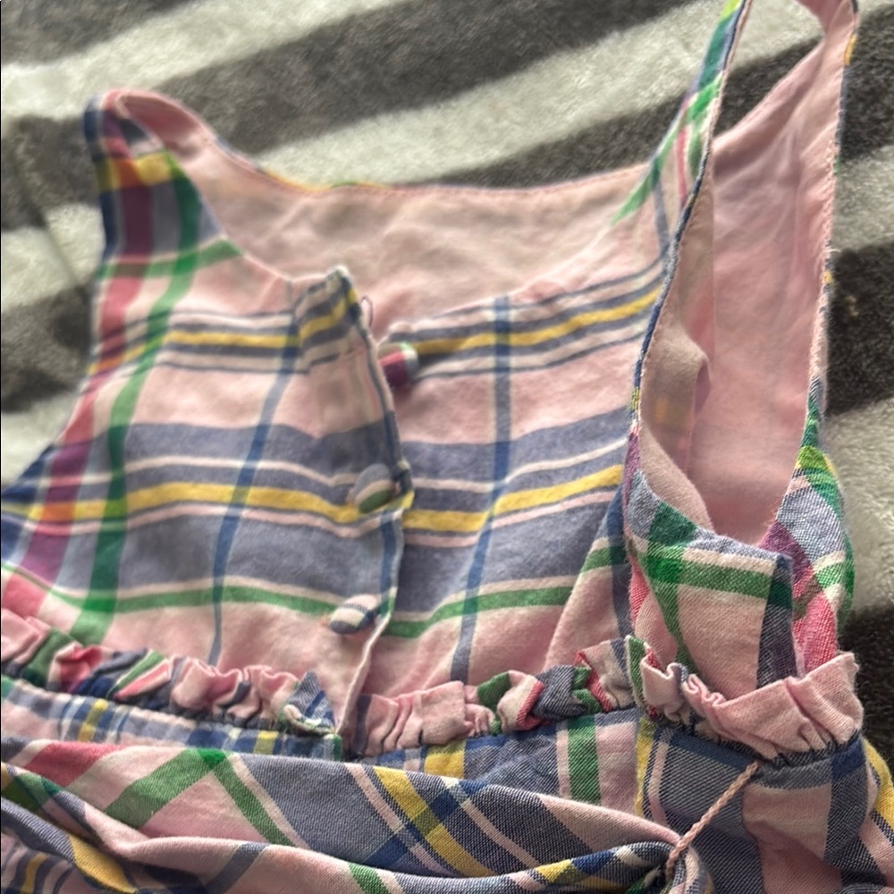 Colorful Plaid Sleeveless Top